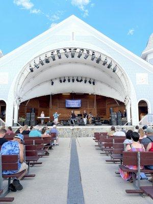 Free bands playing on the Stage @ the Beach for The Hampton Beach Master Sand Sculpting  Classic in Hampton Beach NH.