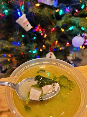 Garam Shorbe (soup) -  Spinach and Chicken soup