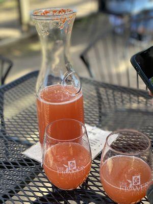 Blood orange mimosa carafe