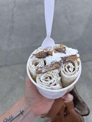 Reeses Ice Cream Roll