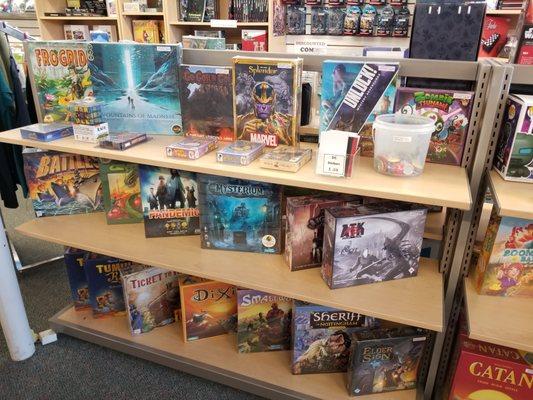 We carry a variety of games for all ages!