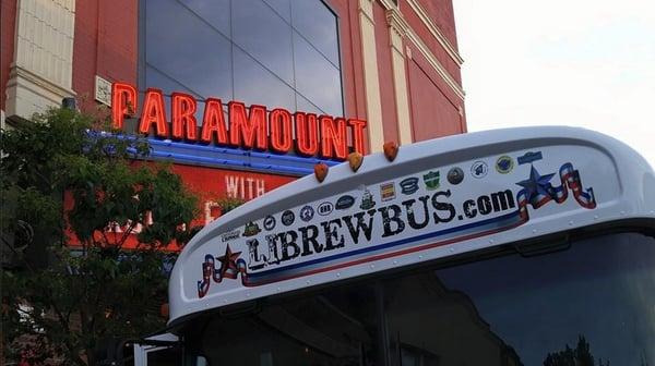 the L.I. Brew Bus at the Paramount