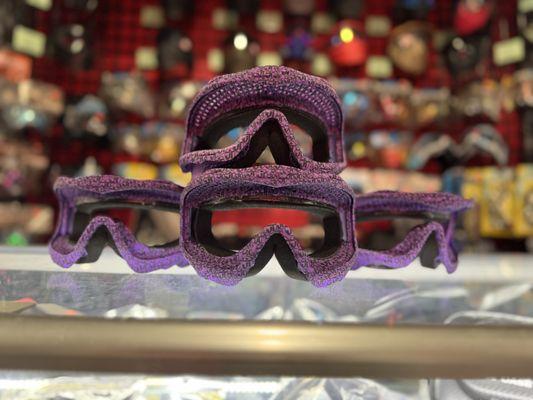 JT ProFlex Spectra Goggle Lens Frame with Face Foam - LE Purple w/JT Black Circle Logos