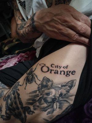 City of Orange tattoo