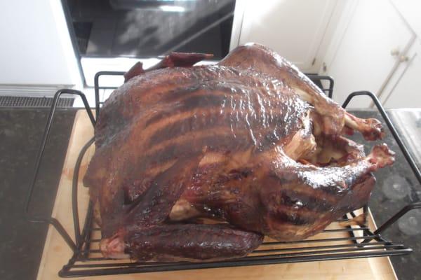 Finished Smoker Turkey