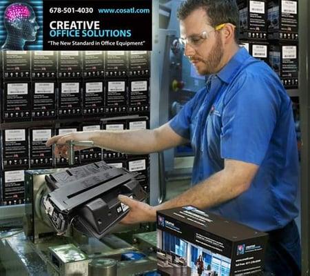 Toner cartridges made right here, locally!