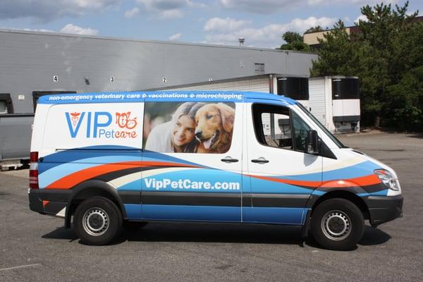 Sprinter wrap for VIP Pet Care