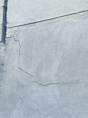 Cracks in stucco