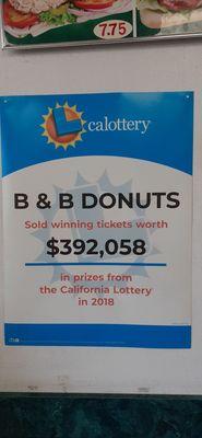 They sold winning lottery  tickets in 2018. 8/24/24