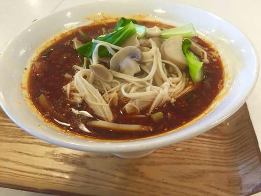 mushroom Malatang with "very spicy" level 
 大辣的蘑菇麻辣烫