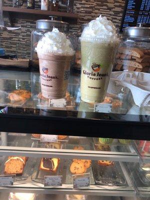 Coco loco chiller and pistachio cream chiller