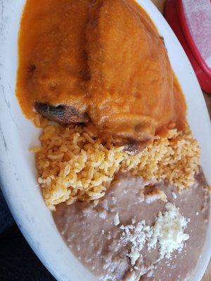 Chile relleno plate