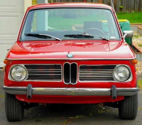 Photo of my 1973 BMW 2002.
 Please understand my photos do not represent all work done by Munich Motorworks on my car.