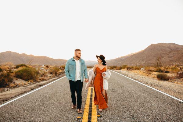 Tom altered my engagement photos dress to fit and added the leg slit.