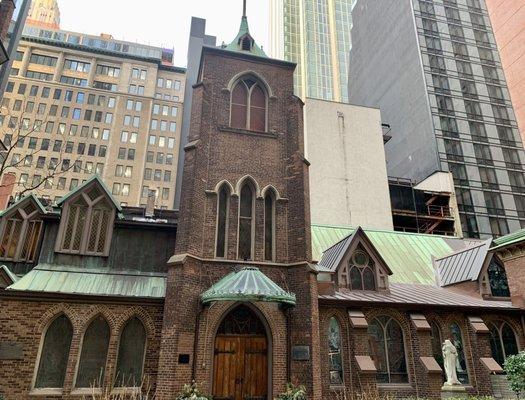 Lovely old church amongst the skyscrapers!