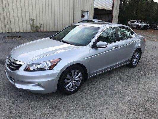 Honda Accord 2011(After) Repaired front end of vehicle . Ready for Sale