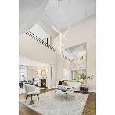 Stunning 2 story foyer given a gorgeous neutral taupe color