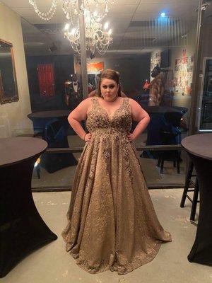 Here is the Lovely full figured fierce model Candice in a Madam Bridal gown. She rocked it and stole the show.