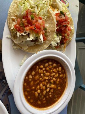 2 Taco Entree Double Spicy Cajun White Beans