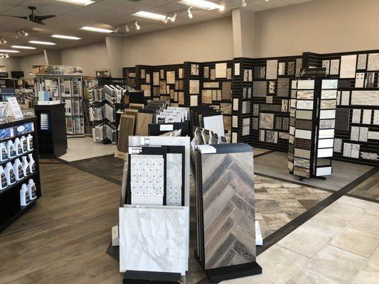 Tile area of the Showroom