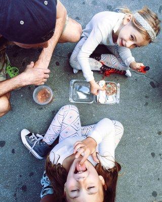 Just pop a squat on the street. Cannoli by Termini!