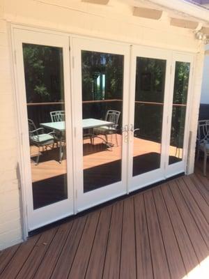 Milgard Ultra; Fiberglass French doors.