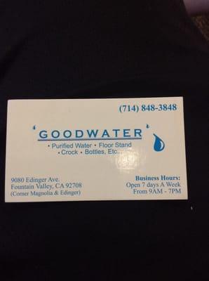 Great water, good prices, awesome owners !