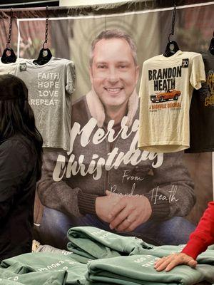 12.06.24 merchandise from Fish Family Christmas w/ Brandon Heath