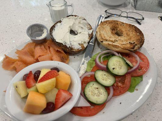 Nice platter but clearly not enough cream cheese