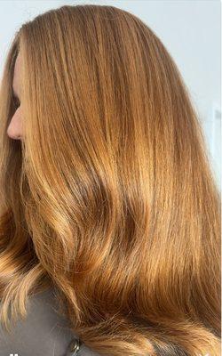 Strategically placed balayage = beautiful, lived in, low maintenance color.