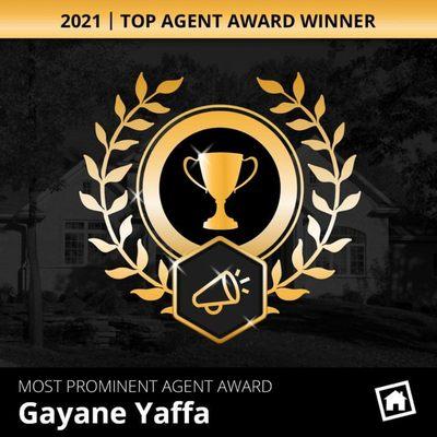 Most Prominent Agent Award among millions of agents