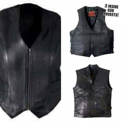 Leather vest... various styles and sizes