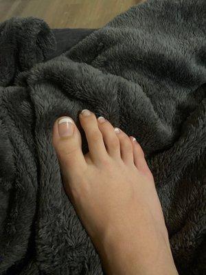 Regular French tip pedicure