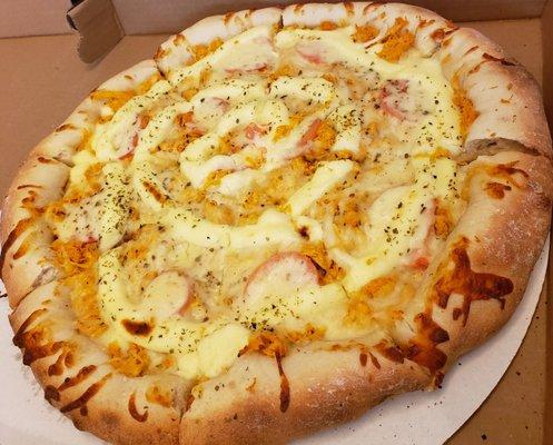 Catupiry chicken pizza