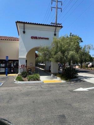 Front entrance and sign