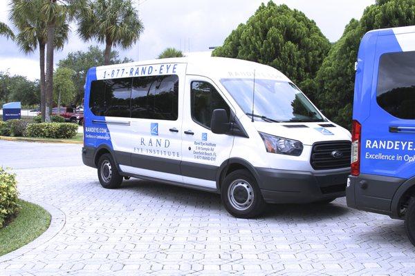 Rand Eye Institute 
Complimentary Transportation in the tri-county area, Miami-Dade, Broward and Palm Beach counties.