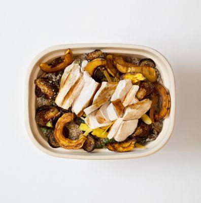 Delicata Squash x Chicken Bowl