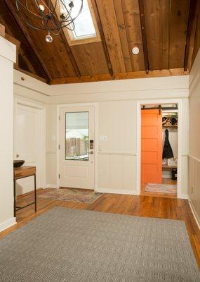 New bi-pass barn doors on this hallway closet.