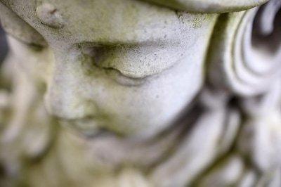 Kwan Yin, Goddess of Mercy, in front courtyard by front door to An Hao