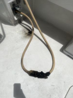 Shore power cable fire