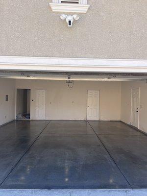 Concrete Garage Floor Polished and Sealed