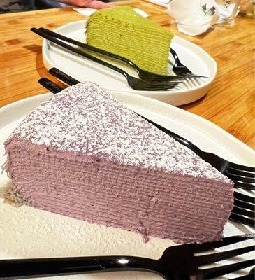 Purple Sweet Potato Crepe Cake