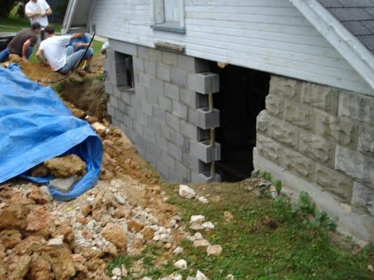 Cinder Block Foundation Repair