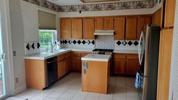 Our old outdated kitchen