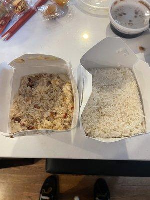 Fried rice vs white