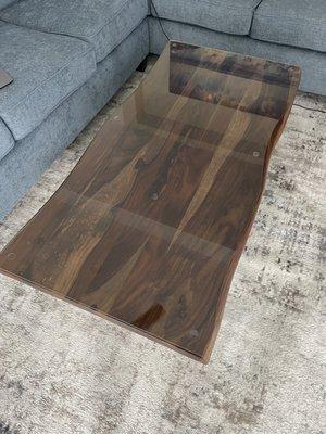 live edge coffee table