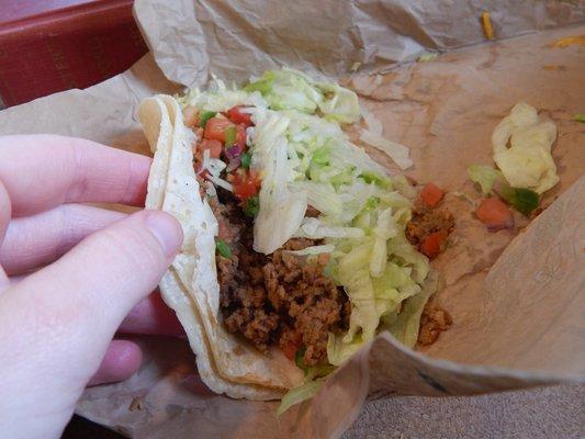 Beef Baja taco.