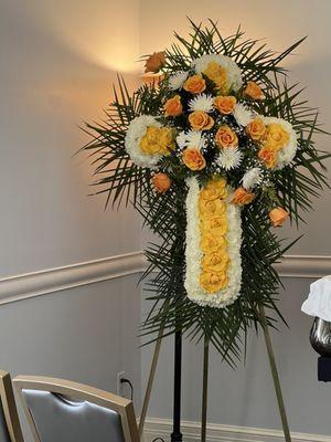 Funeral floral arrangements