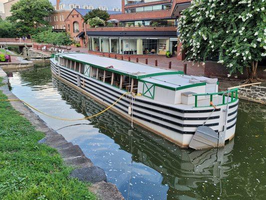 The new canal boat you can ride on.