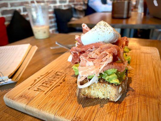 Burrata & Prosciutto Avocado Toast*